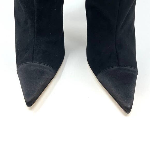 Good American The Weekend Slouchy Over The Knee Boots In Black Size 13 New - Picture 7 of 12